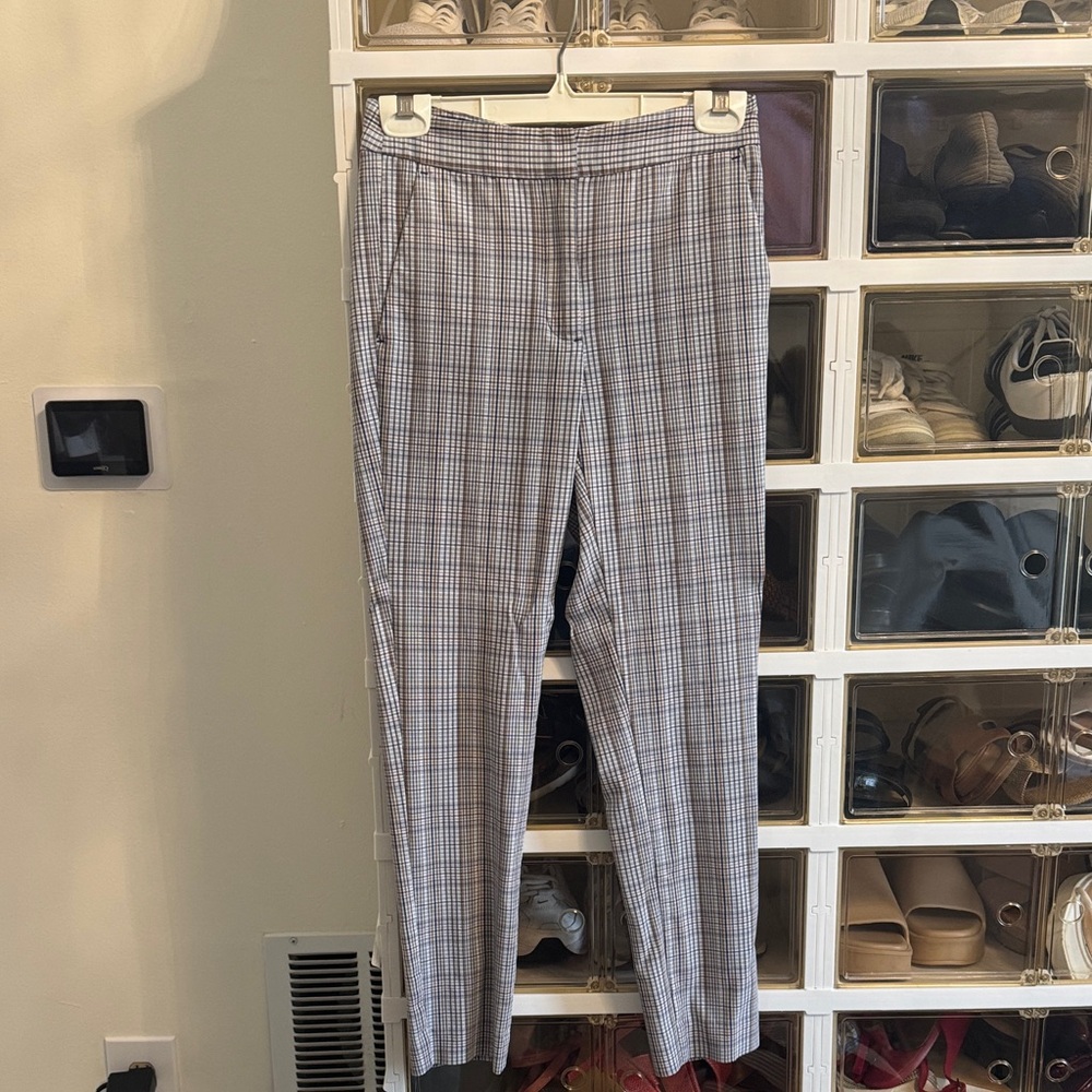Zara Checkered Gray Pants